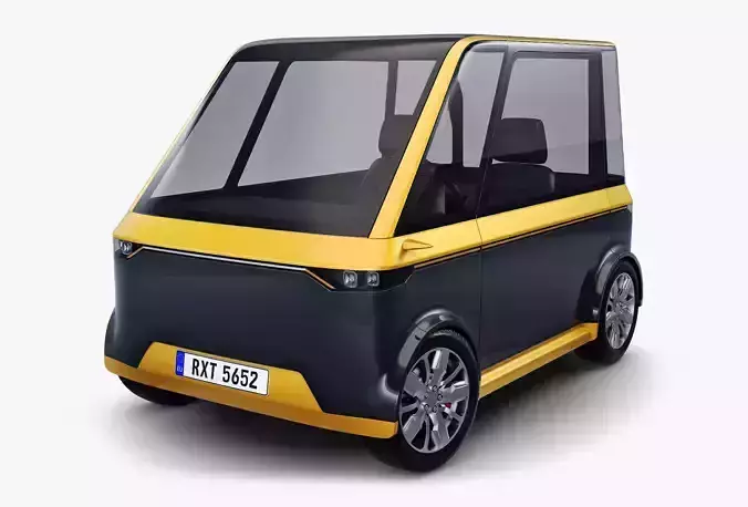 Generic Compact City Car v 1 3D model