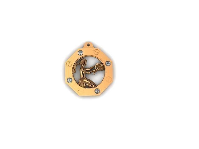 Virgo Zodiac Pendant 3D print model