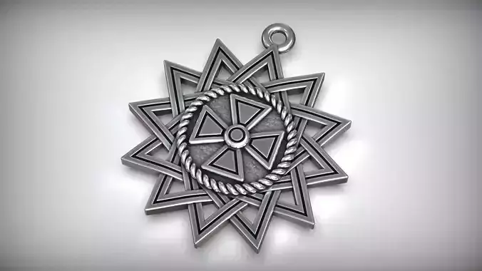 Erzgamma Lucky Star Sacred Symbol Talisman Free 3D print model