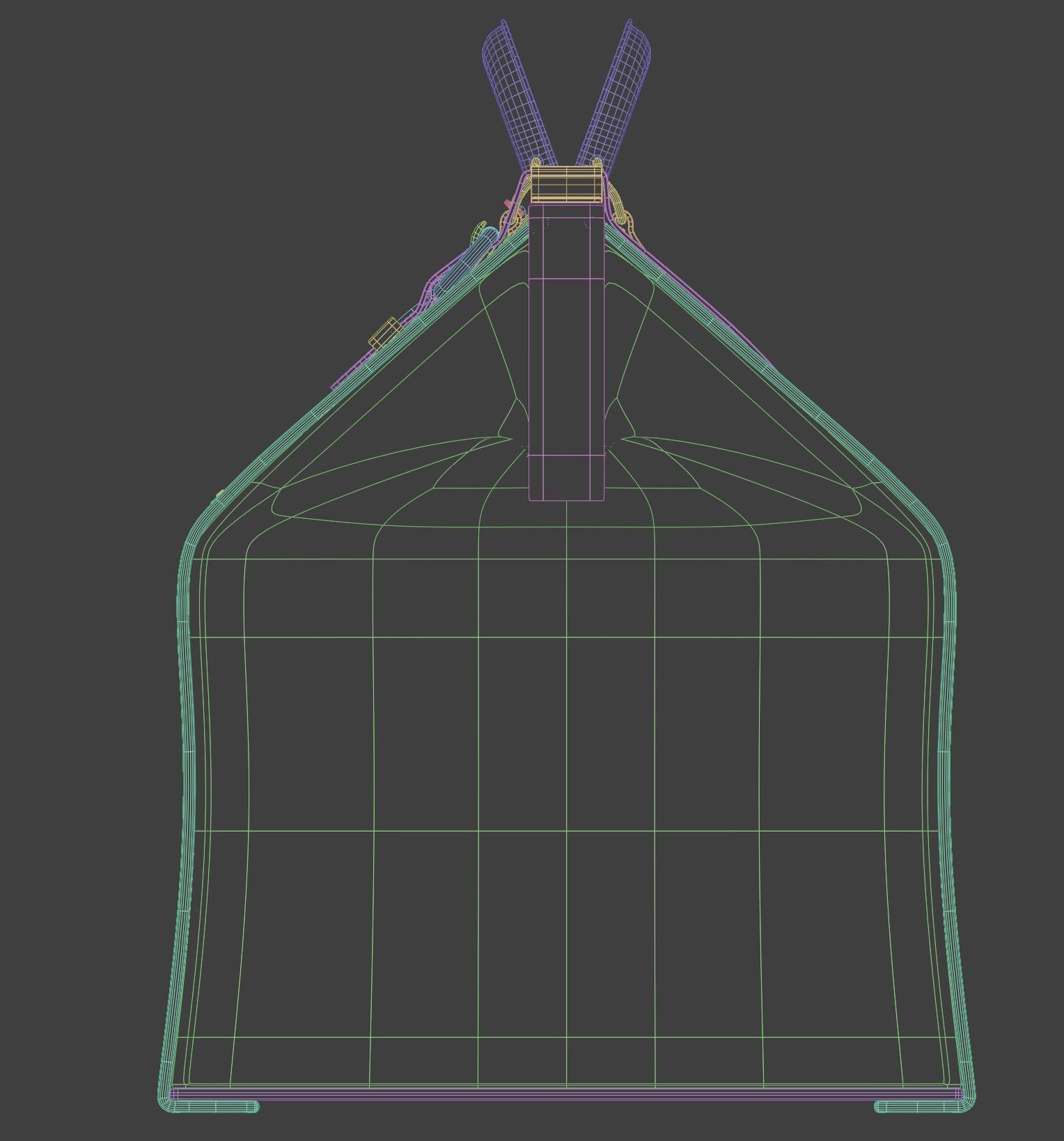 Suitcase from the 40s 3D model_6