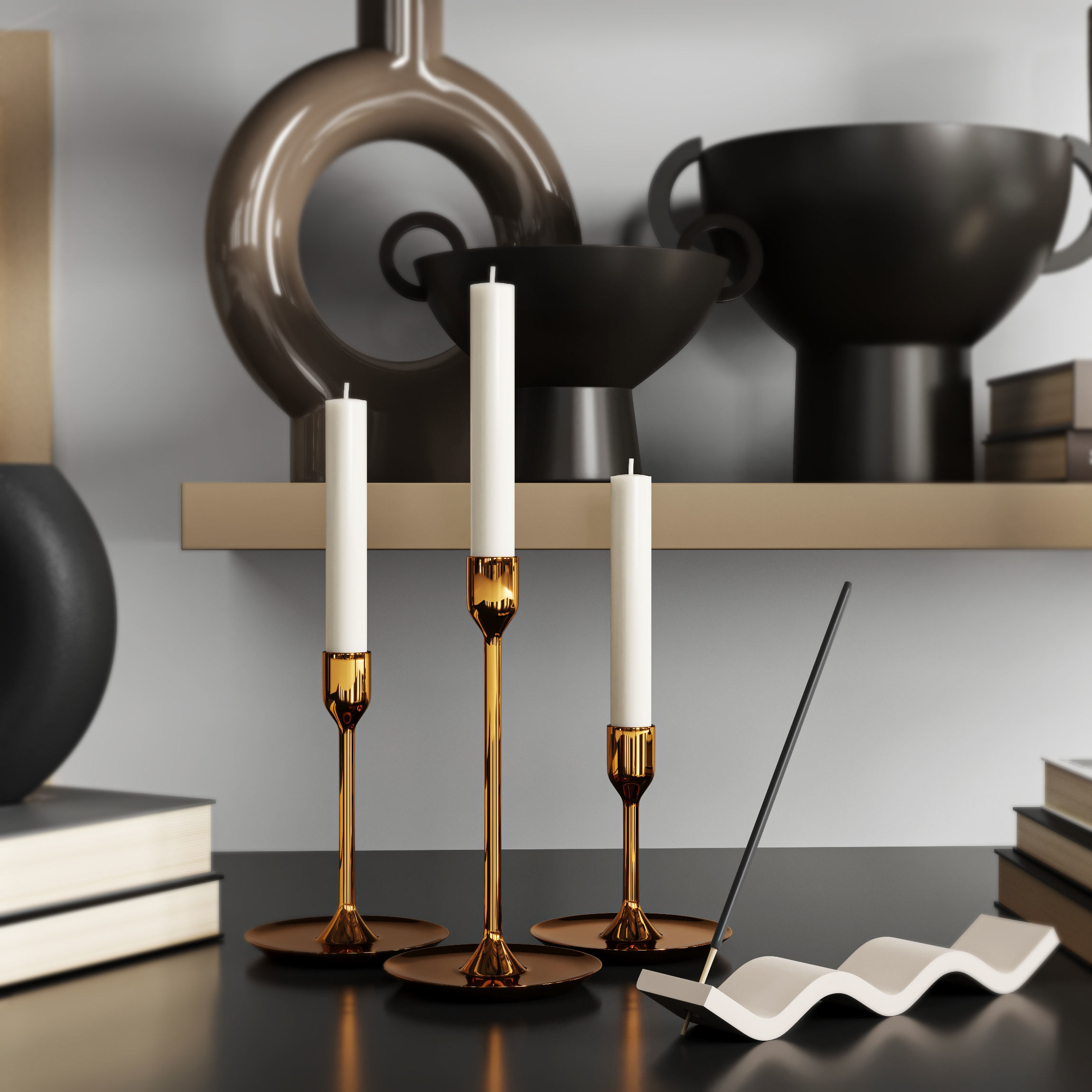 Decorative set 3D model_3