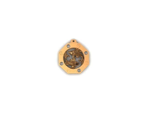 Pisces Zodiac Pendant 3D print model