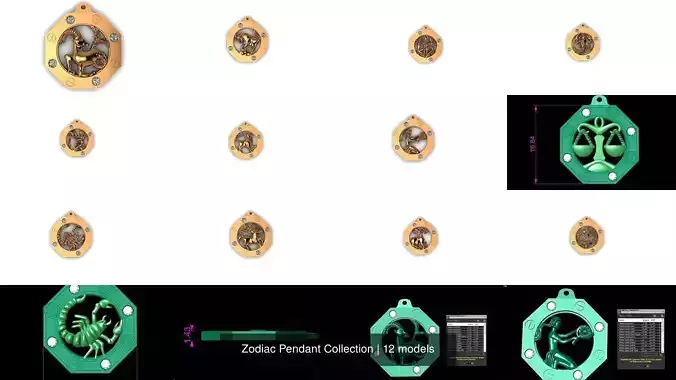 Zodiac Pendant Collection
