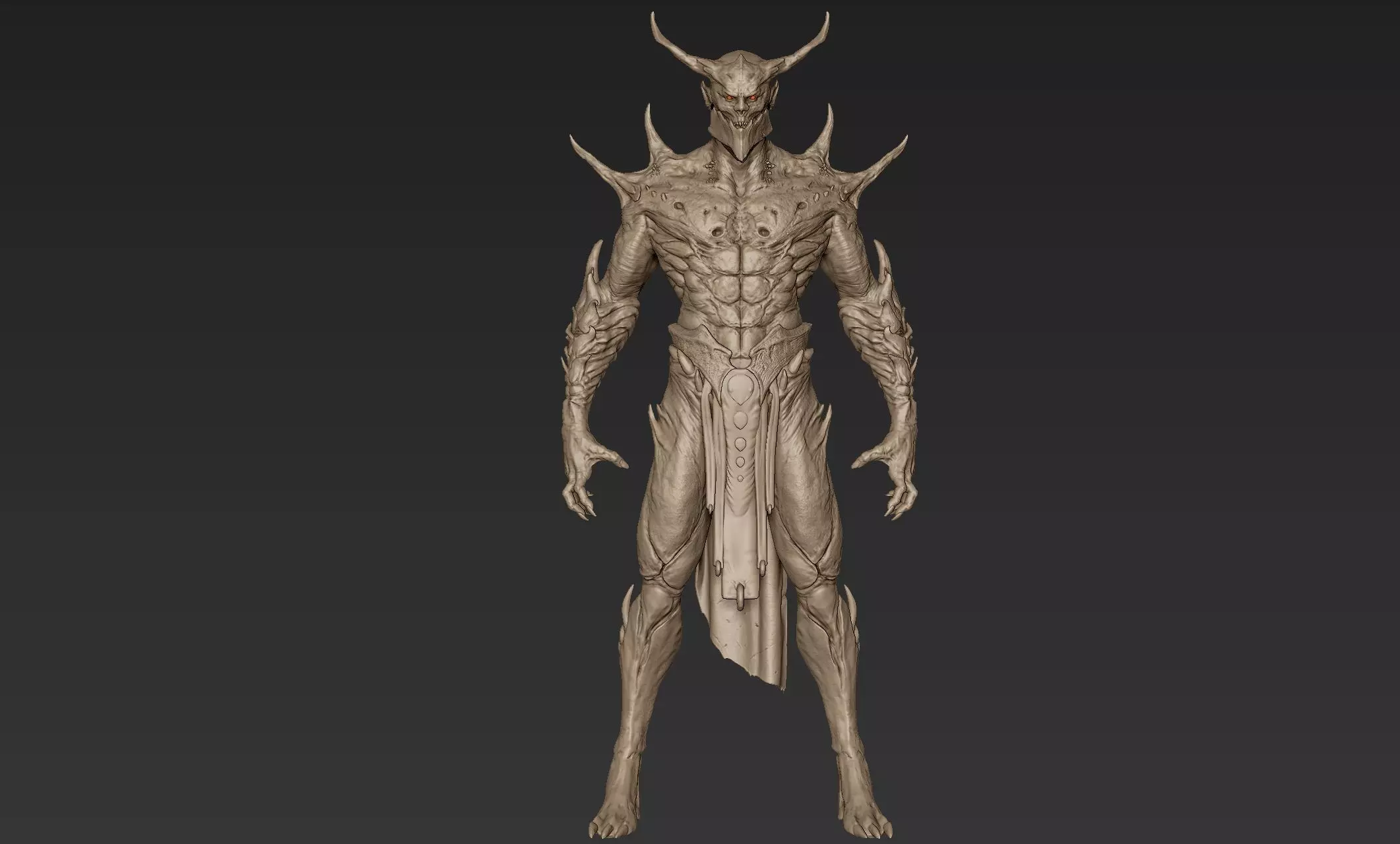 Barbatos Neutral Pose 3D model_0