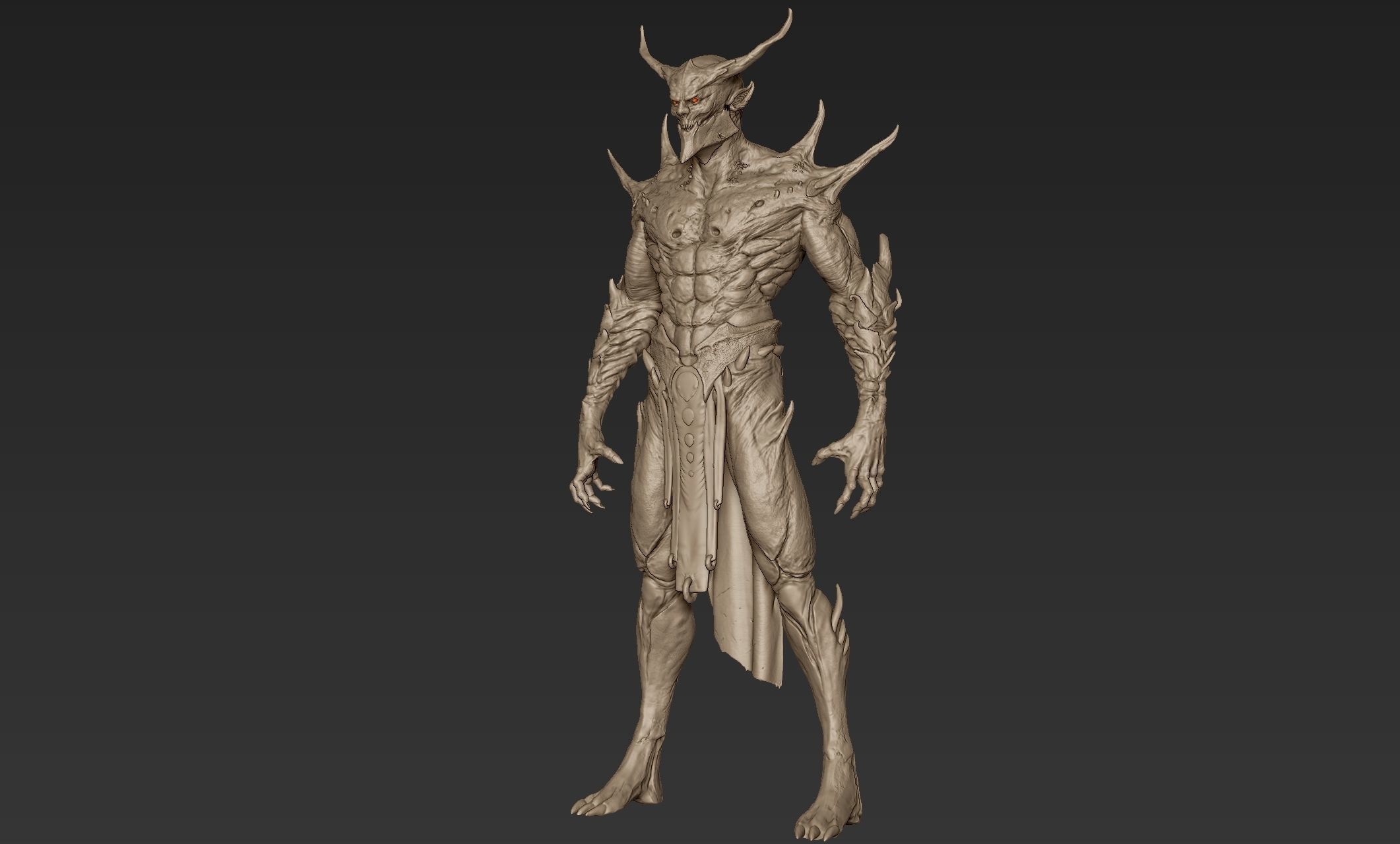 Barbatos Neutral Pose 3D model_1