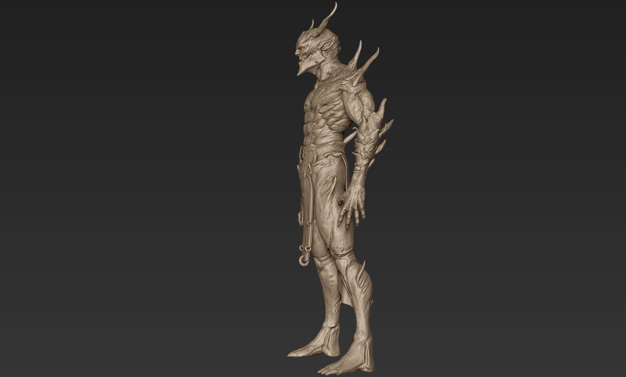 Barbatos Neutral Pose 3D model_4