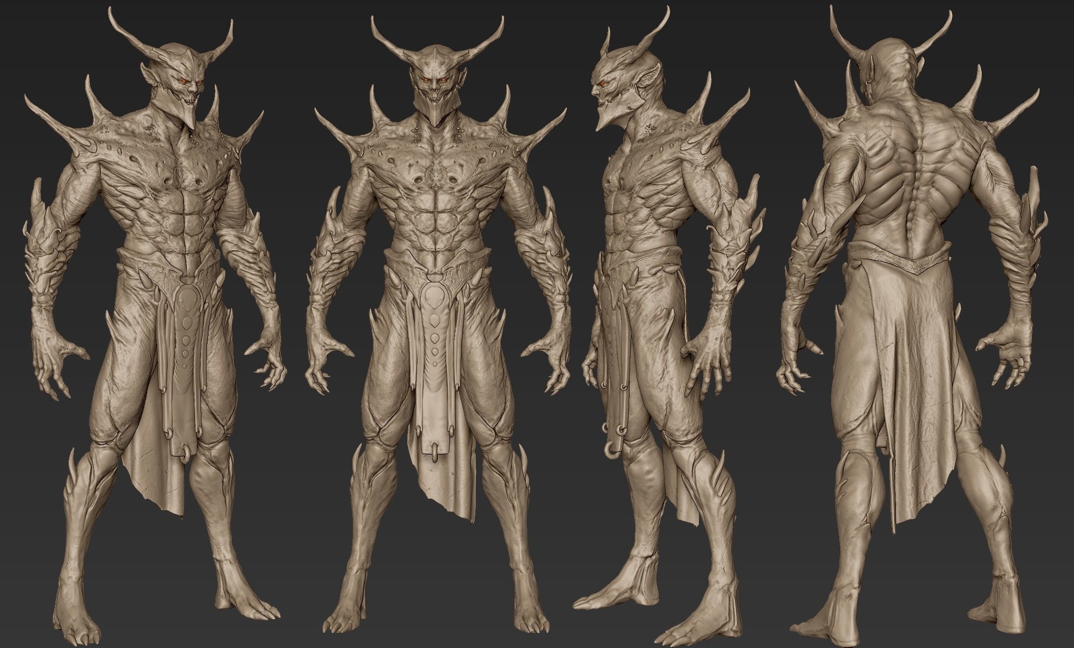 Barbatos Neutral Pose 3D model_14