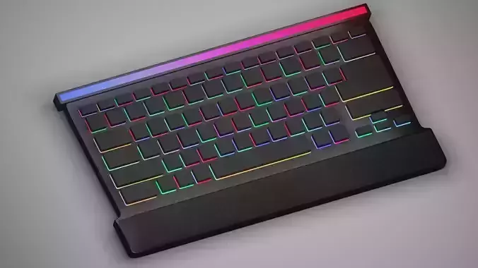 gaming keyboard with RGB lights