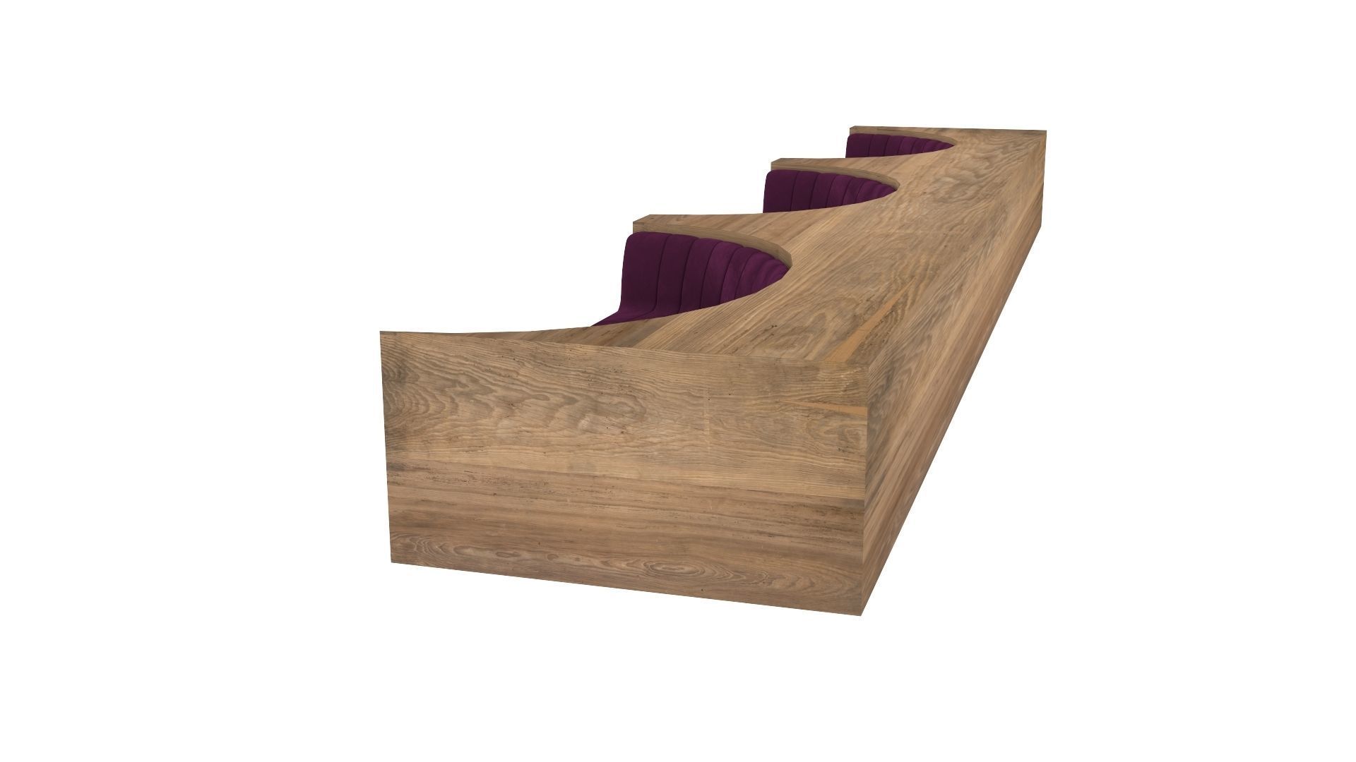 Restaurant Sofa 3D model_2