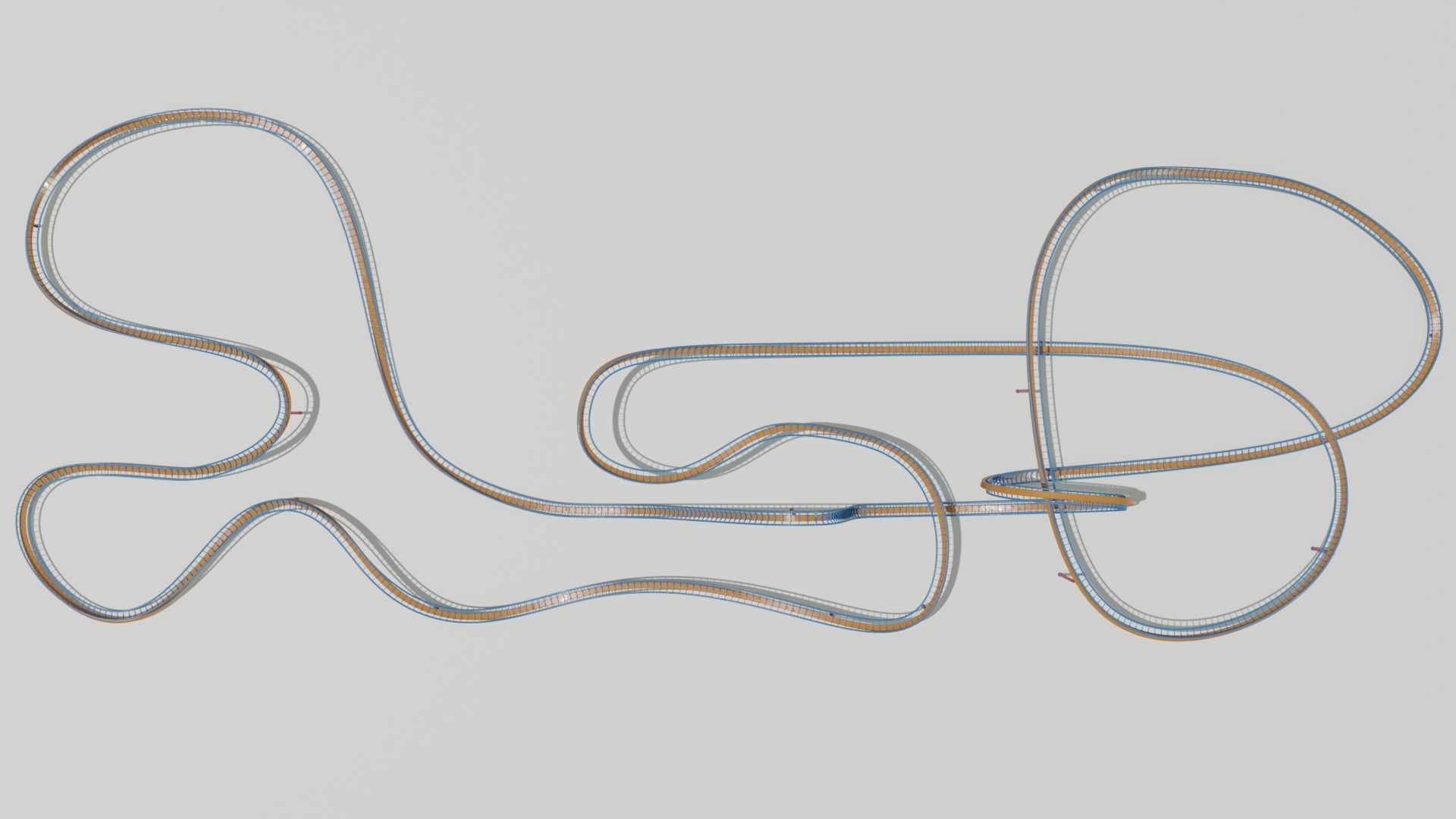 FOUR ROLLERCOASTER 3D Model Collection_7