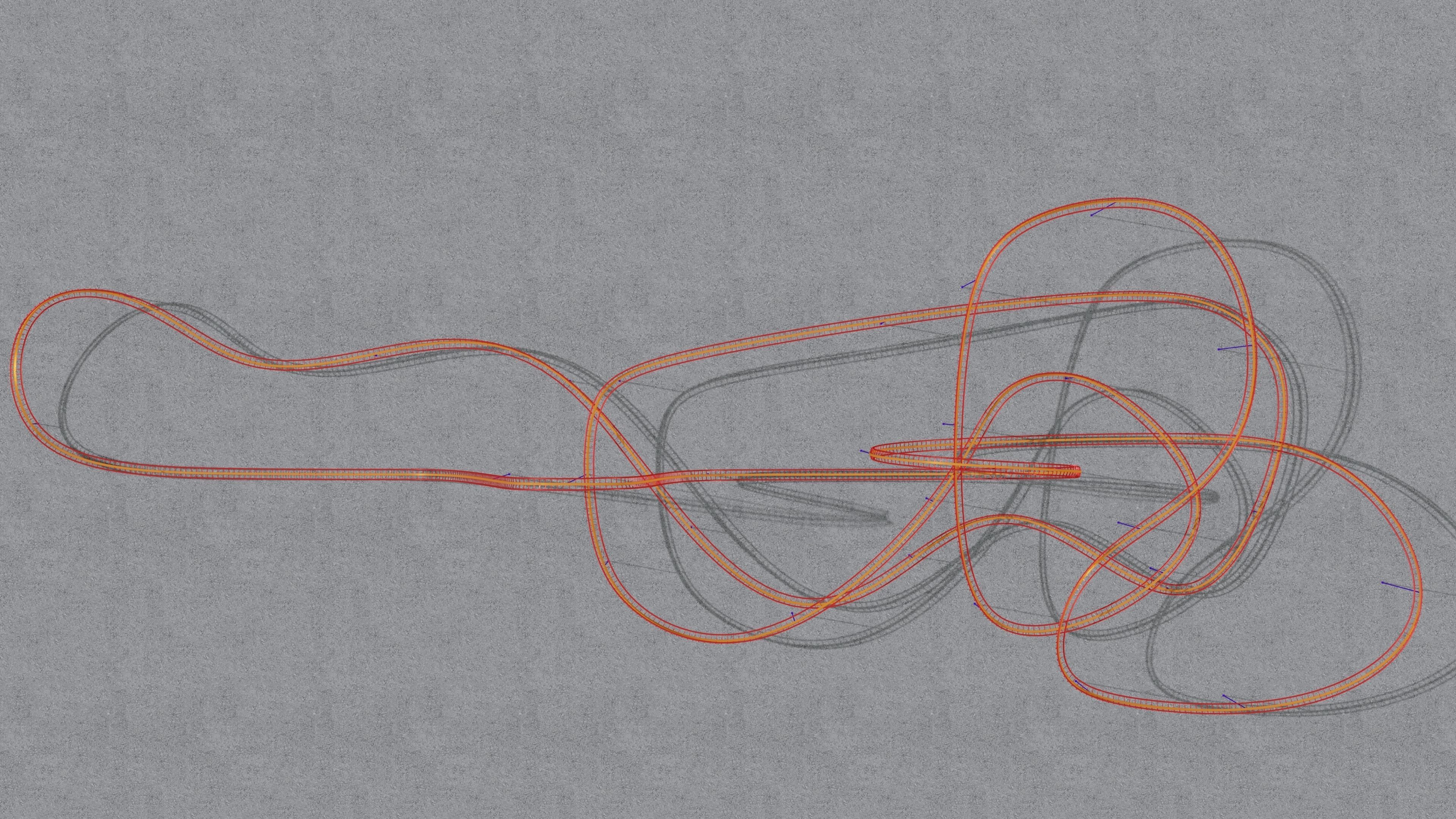 FOUR ROLLERCOASTER 3D Model Collection_42