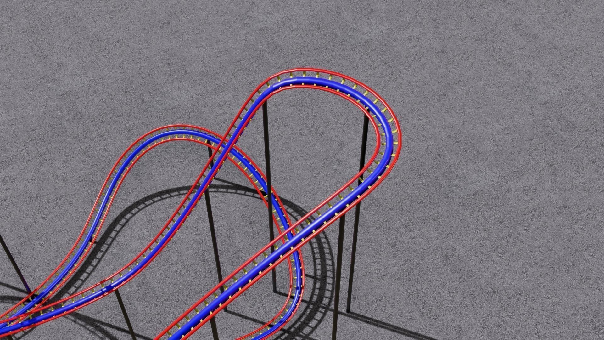 FOUR ROLLERCOASTER 3D Model Collection_56