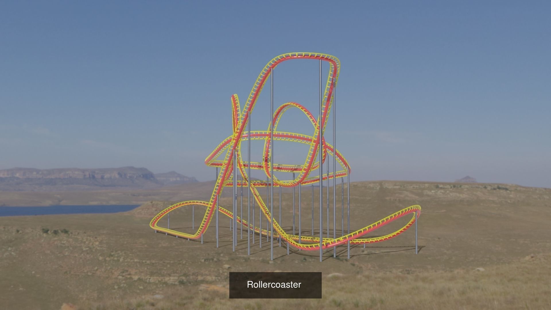 FOUR ROLLERCOASTER 3D Model Collection_5