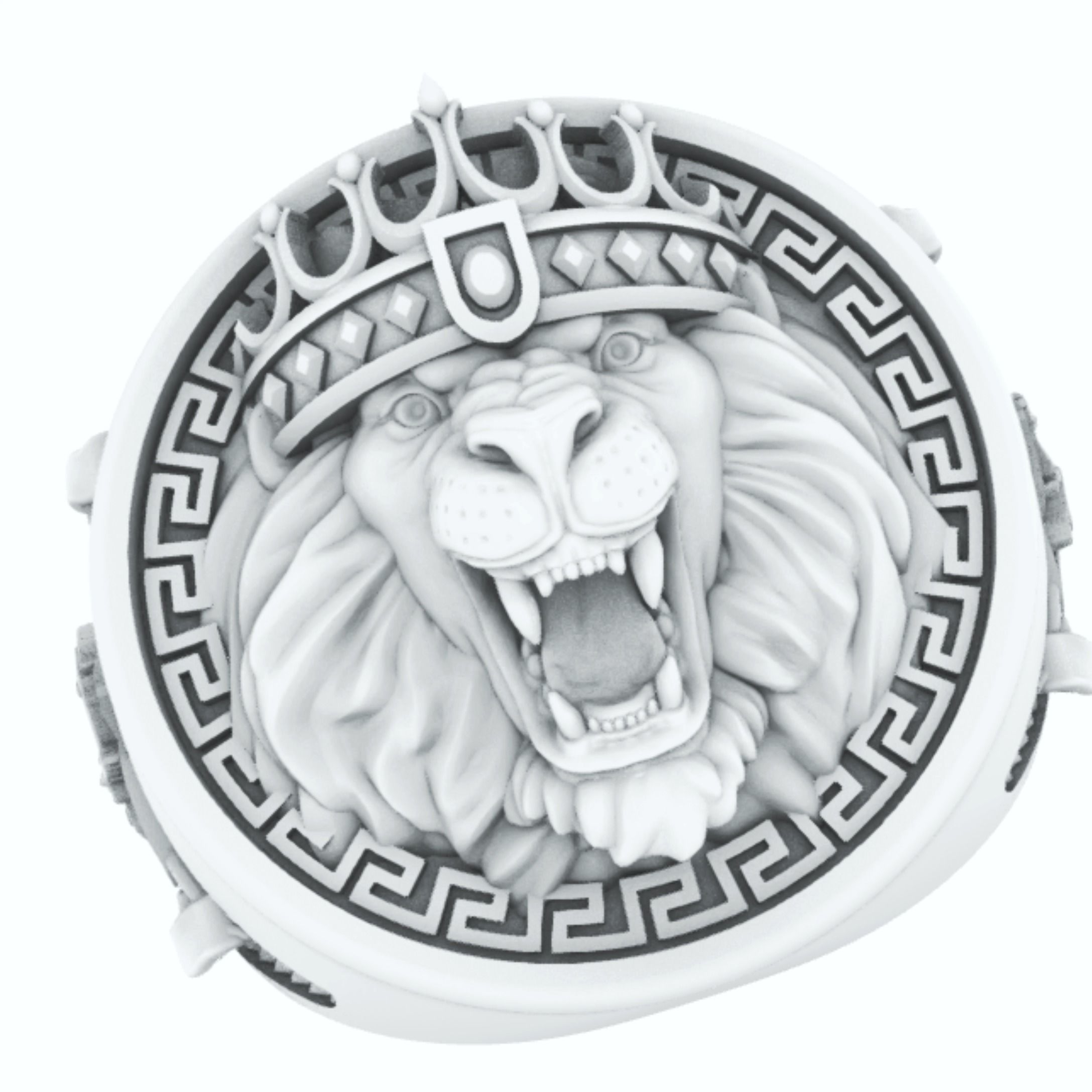 Lion of Judah Ring Leao de Juda 3D Print Model 3D print model_11