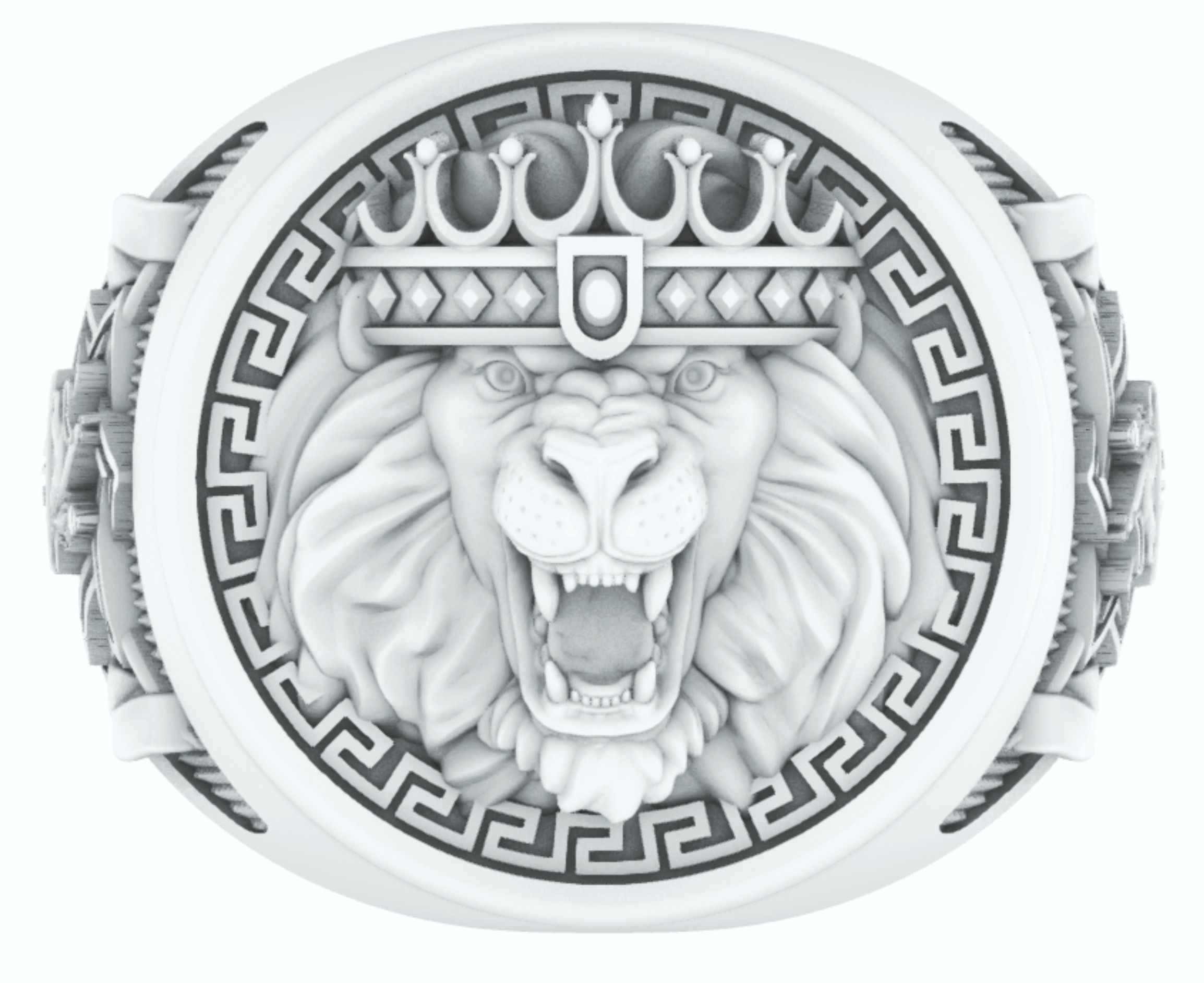 Lion of Judah Ring Leao de Juda 3D Print Model 3D print model_12
