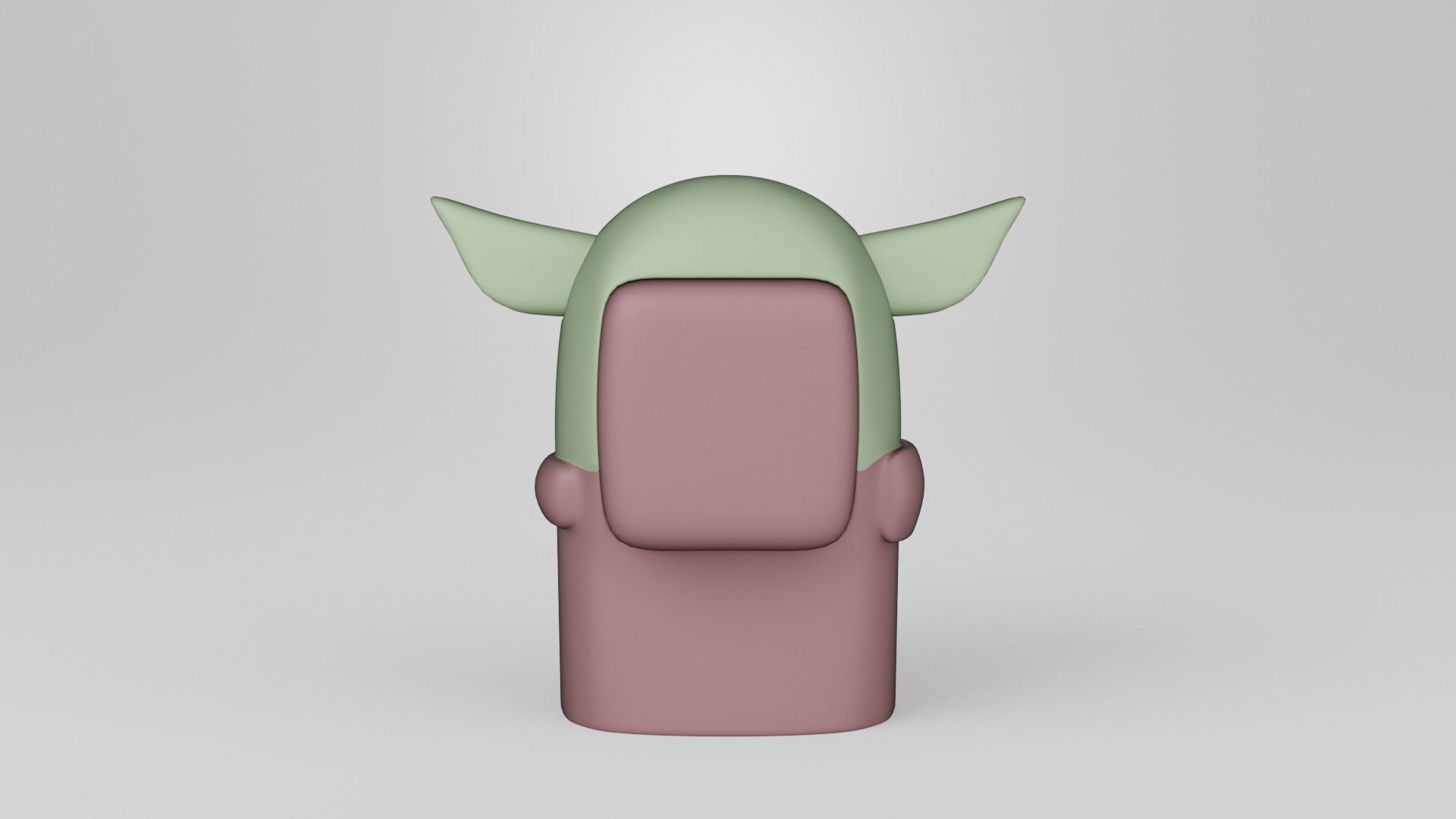 Among Us Baby Yoda 3D print model_4