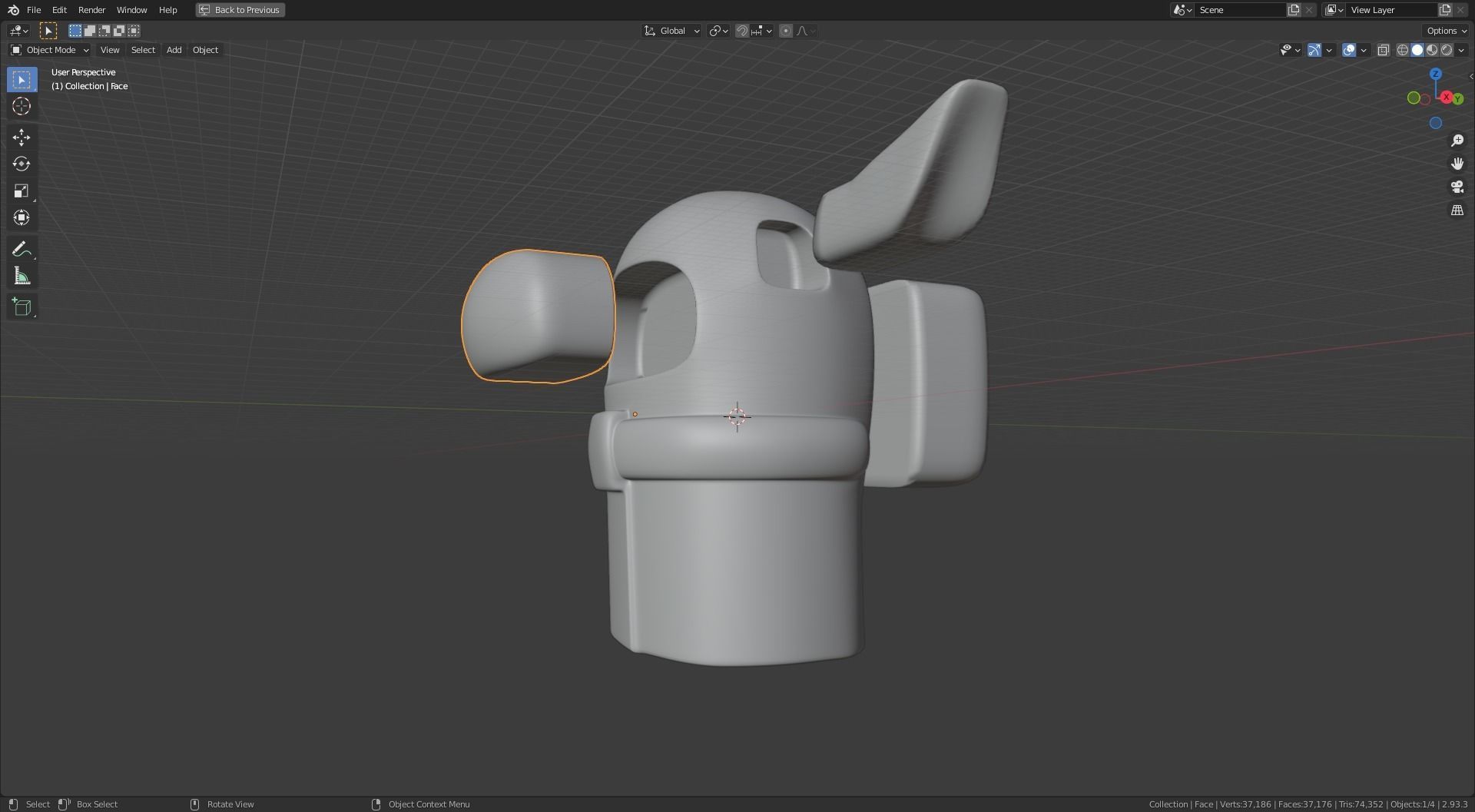 Among Us Baby Yoda 3D print model_7