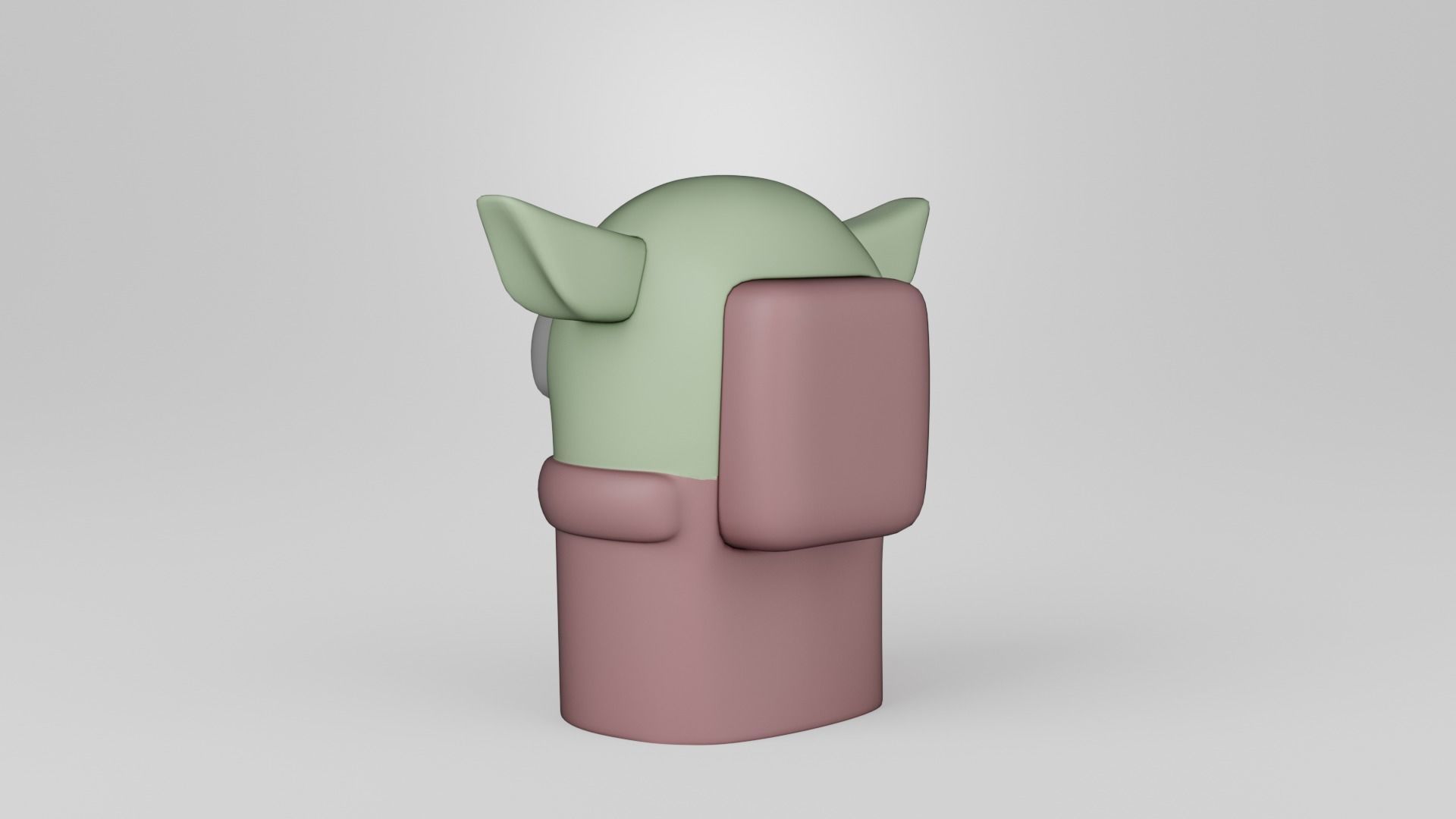 Among Us Baby Yoda 3D print model_6