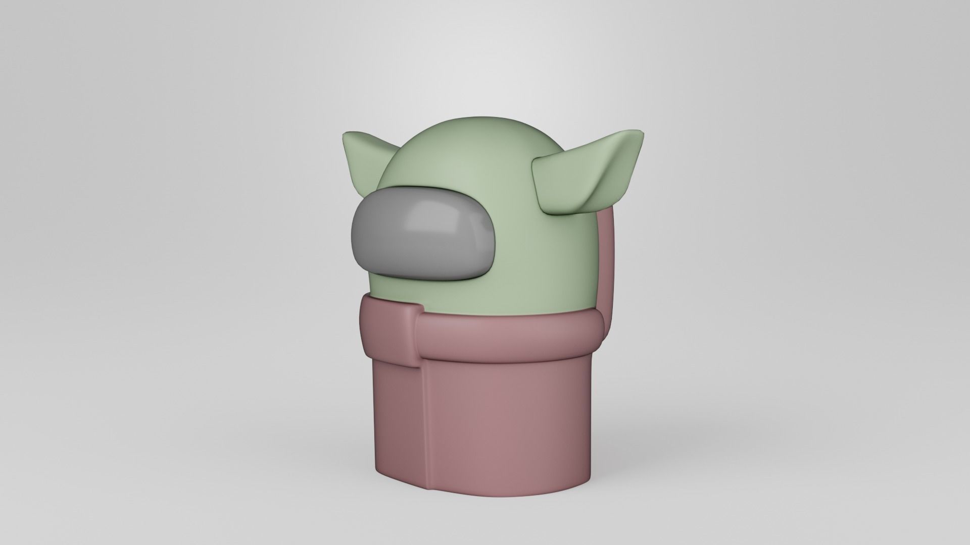 Among Us Baby Yoda 3D print model_3