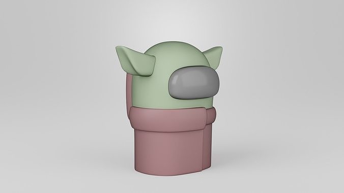 Among Us Baby Yoda 3D print model
