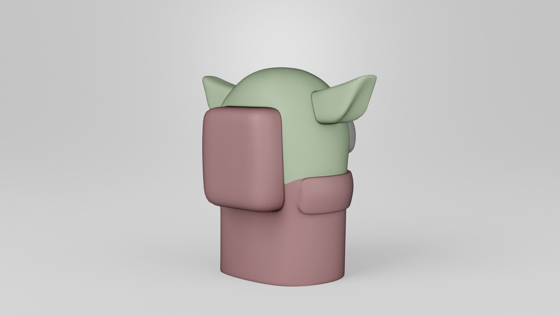 Among Us Baby Yoda 3D print model_5