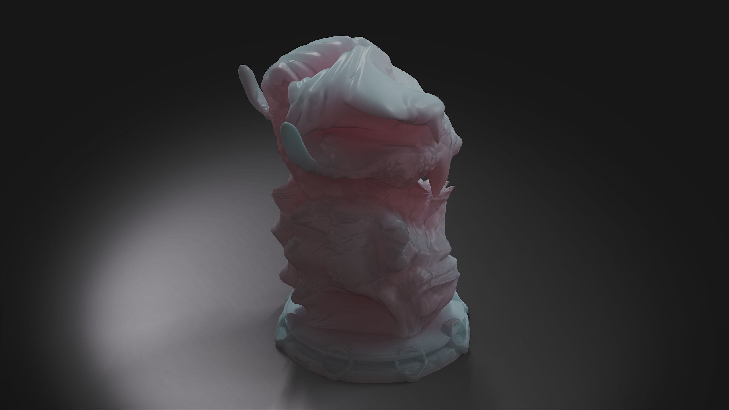 monster bust head cheng lee 3D model_3