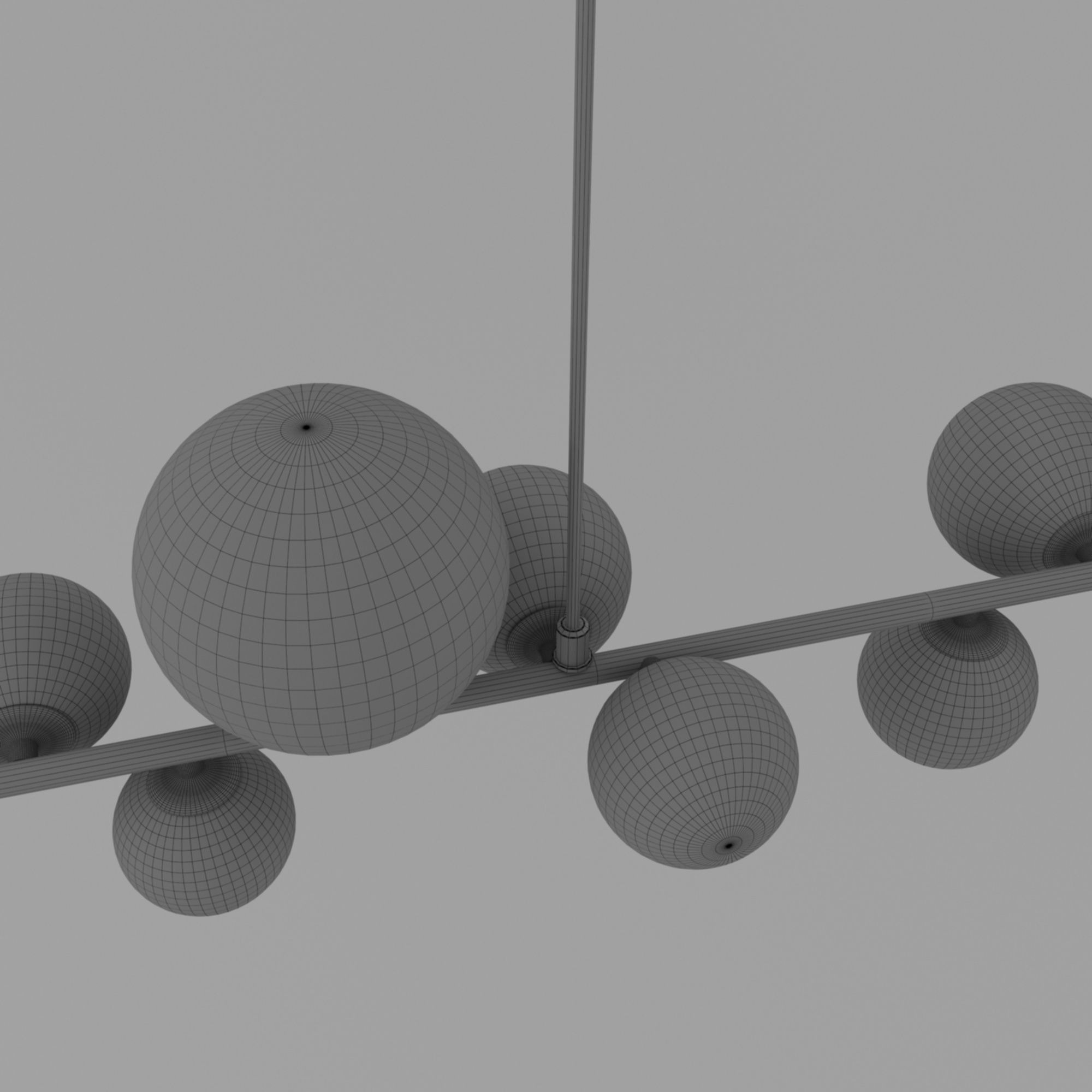 models of decorative light modern and classic 3D model Low-poly 3D model_3