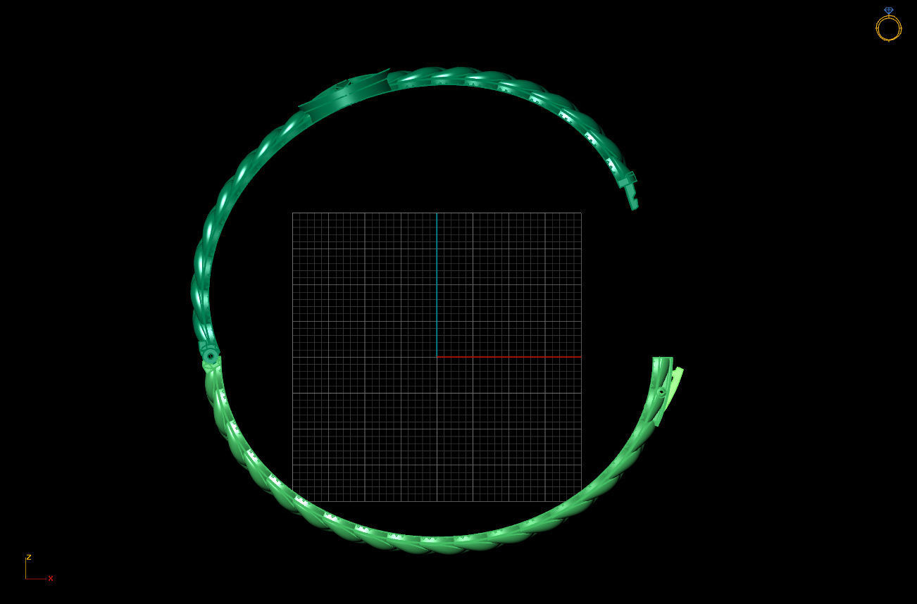 Cuba Bracelet 3D Model 3D print model_4