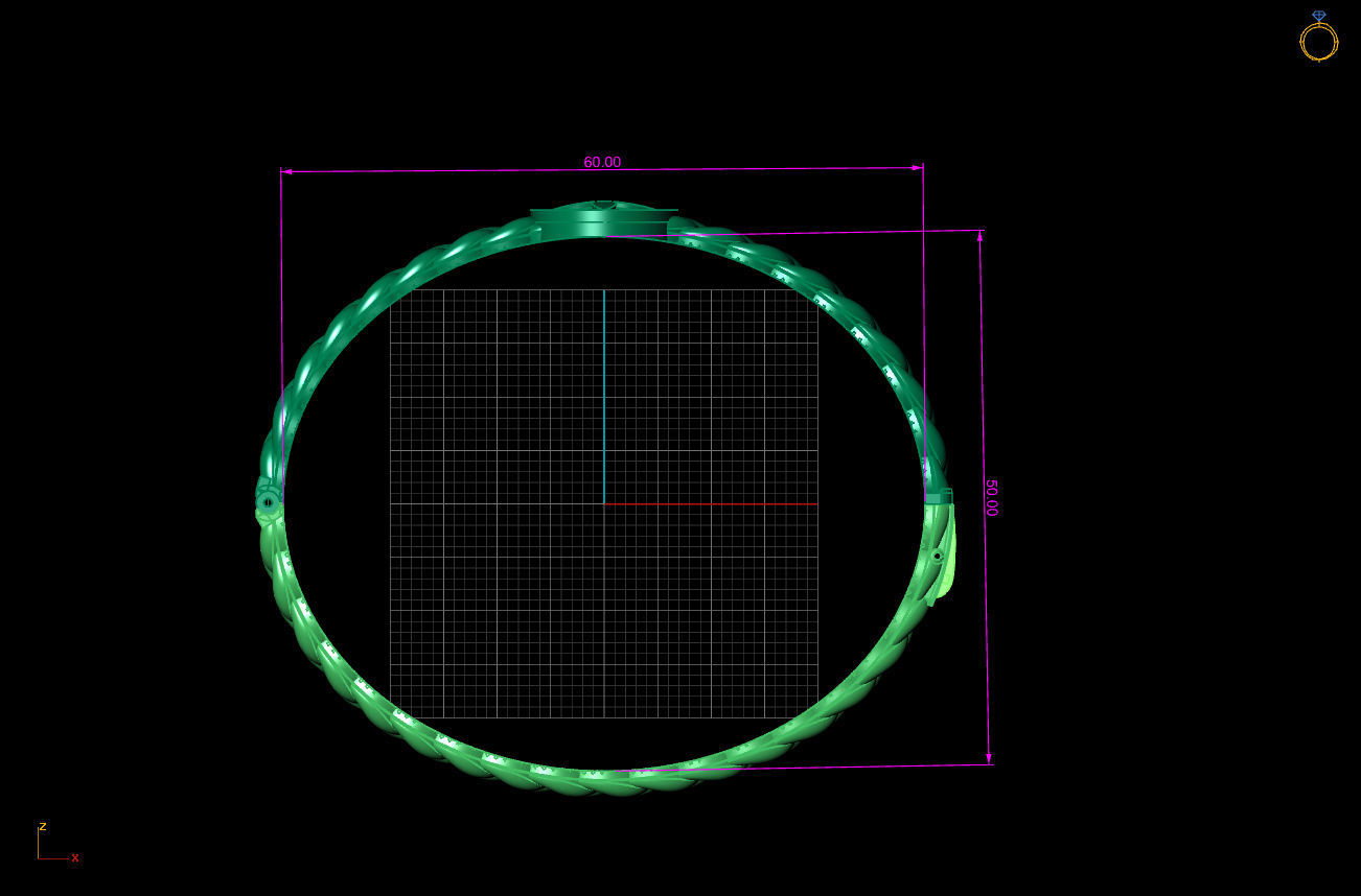 Cuba Bracelet 3D Model 3D print model_3