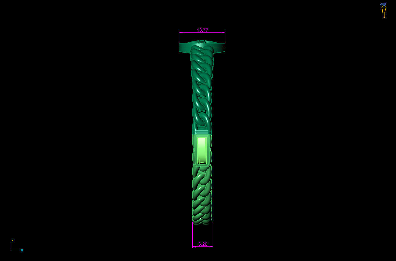 Cuba Bracelet 3D Model 3D print model_6