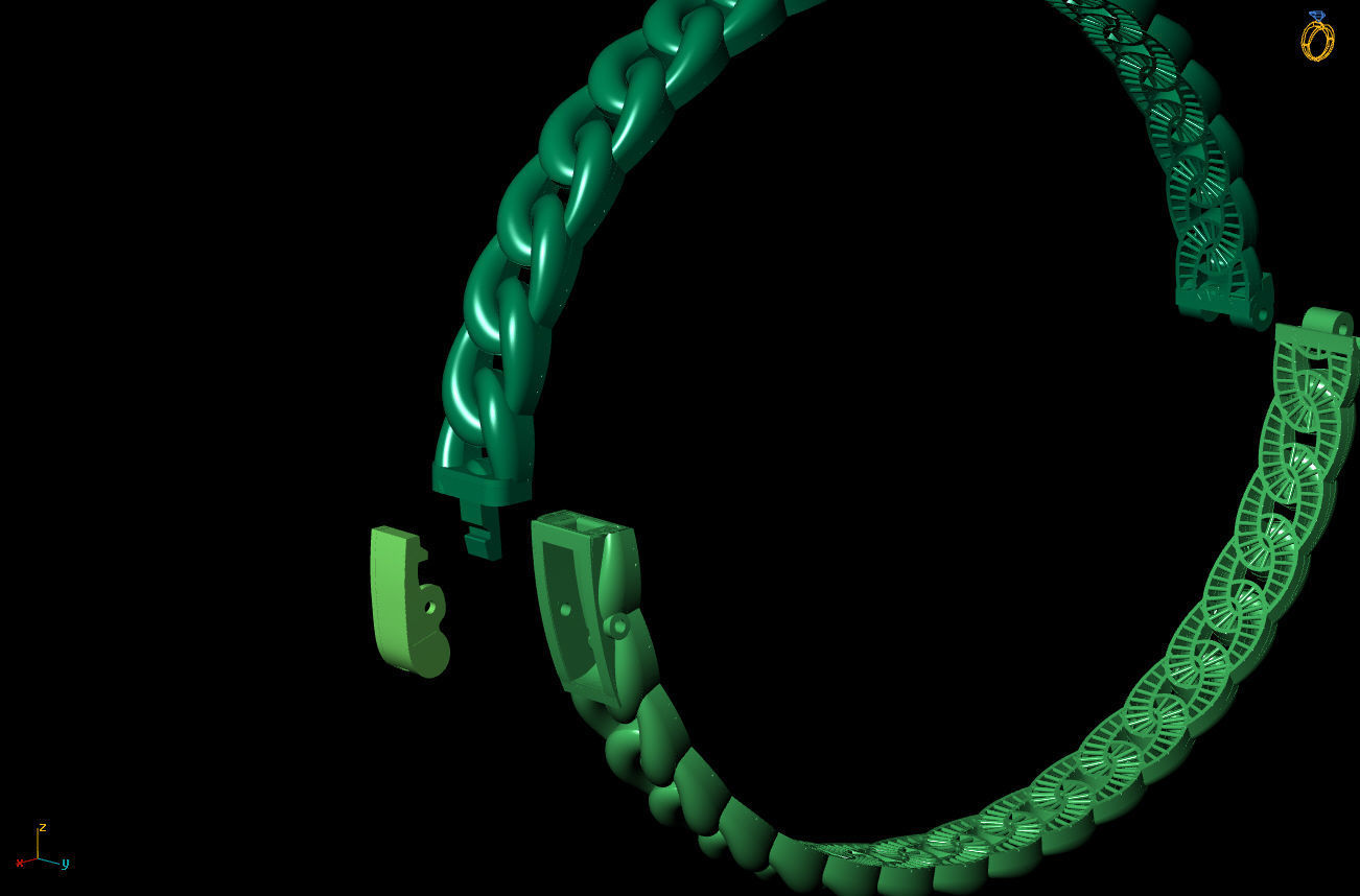 Cuba Bracelet 3D Model 3D print model_5