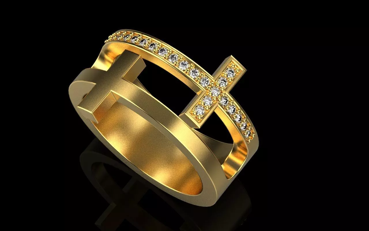 Cross ring model 143 3D print model