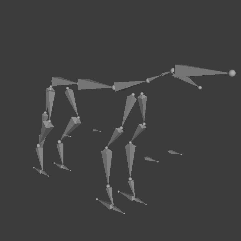 Gray Wolf Low-poly 3D model_21