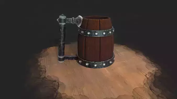 Medieval Axe Tankard 4K