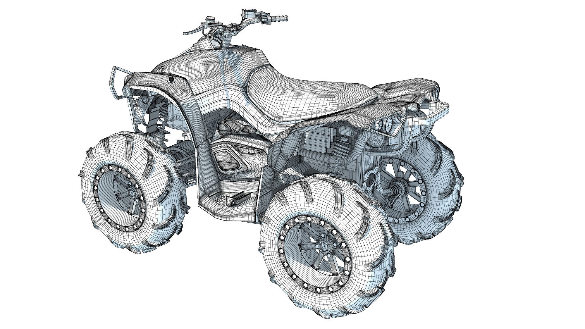 Generic ATV Vehicle 3D model_14