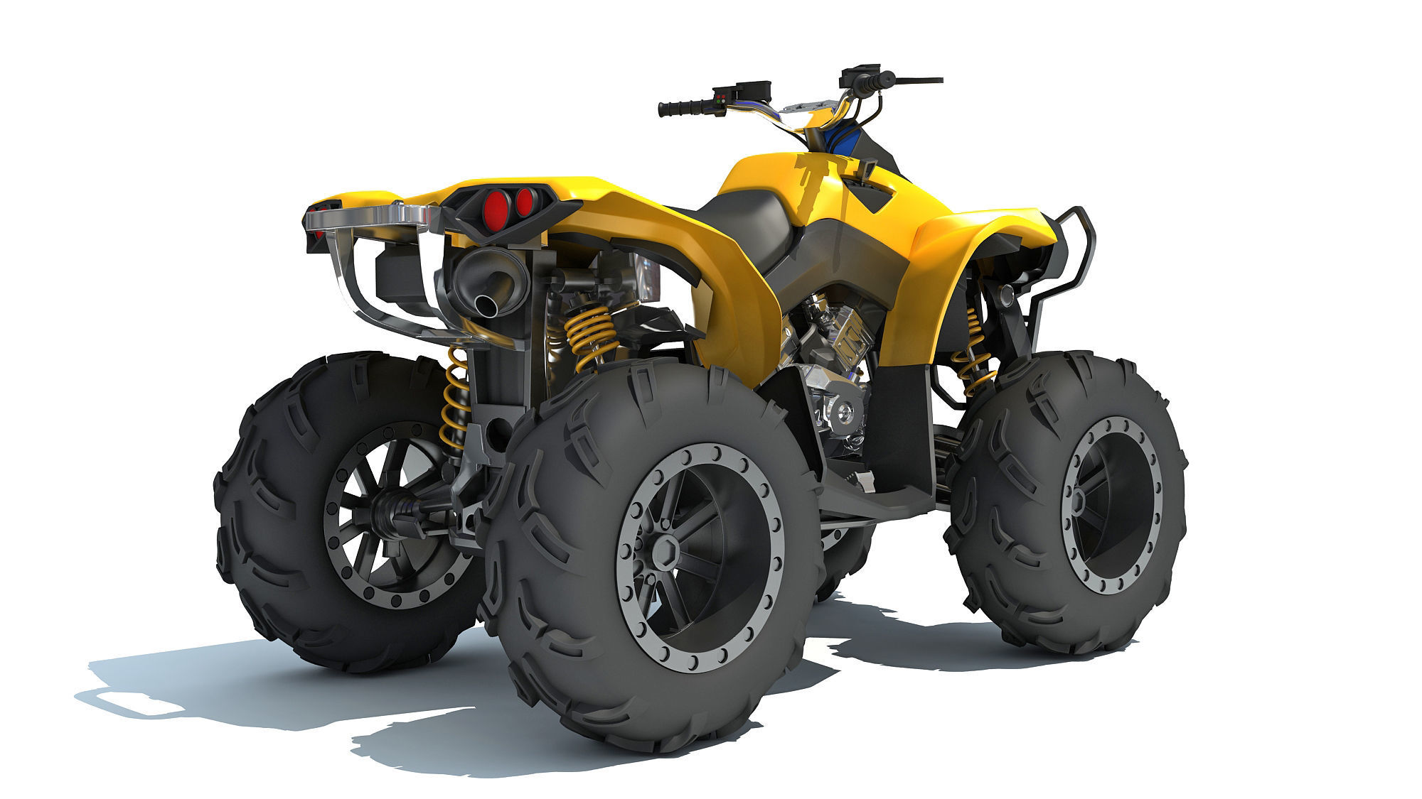 Generic ATV Vehicle 3D model_4