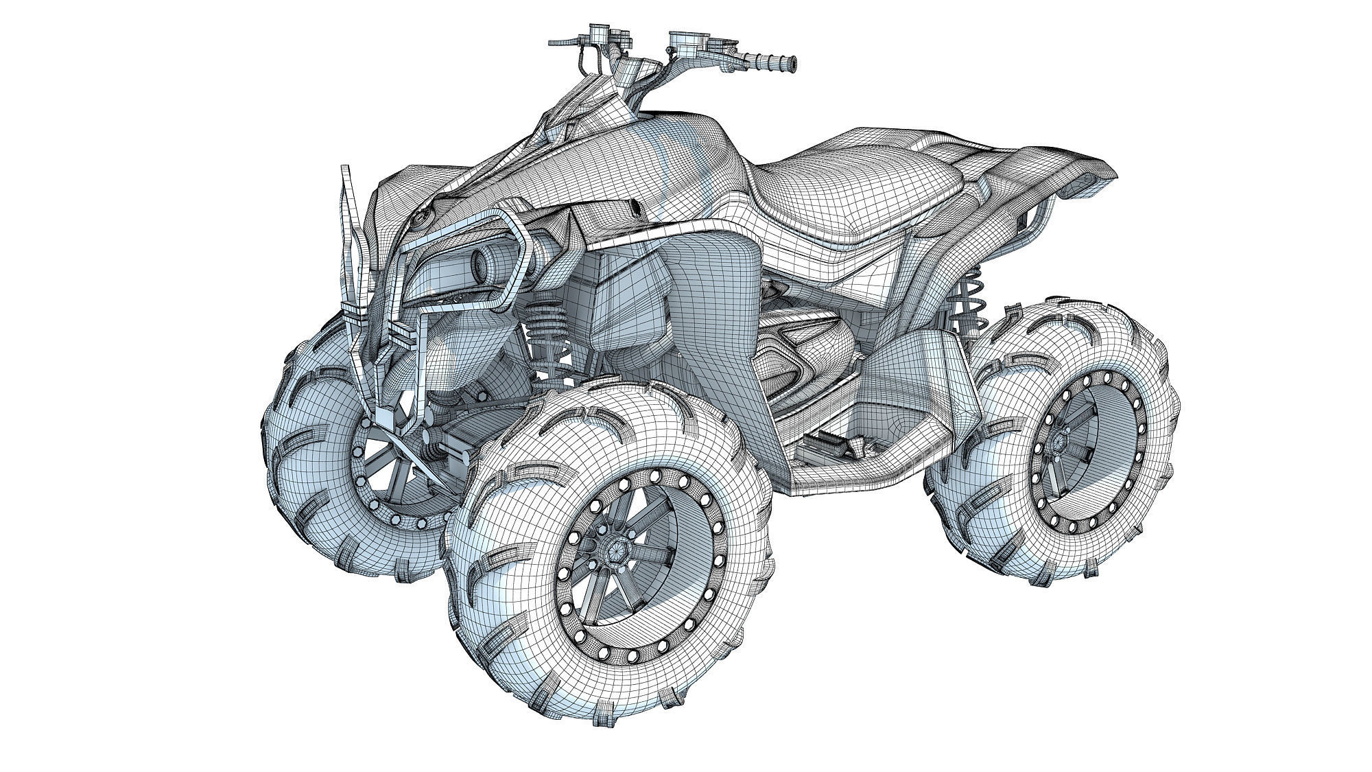 Generic ATV Vehicle 3D model_13