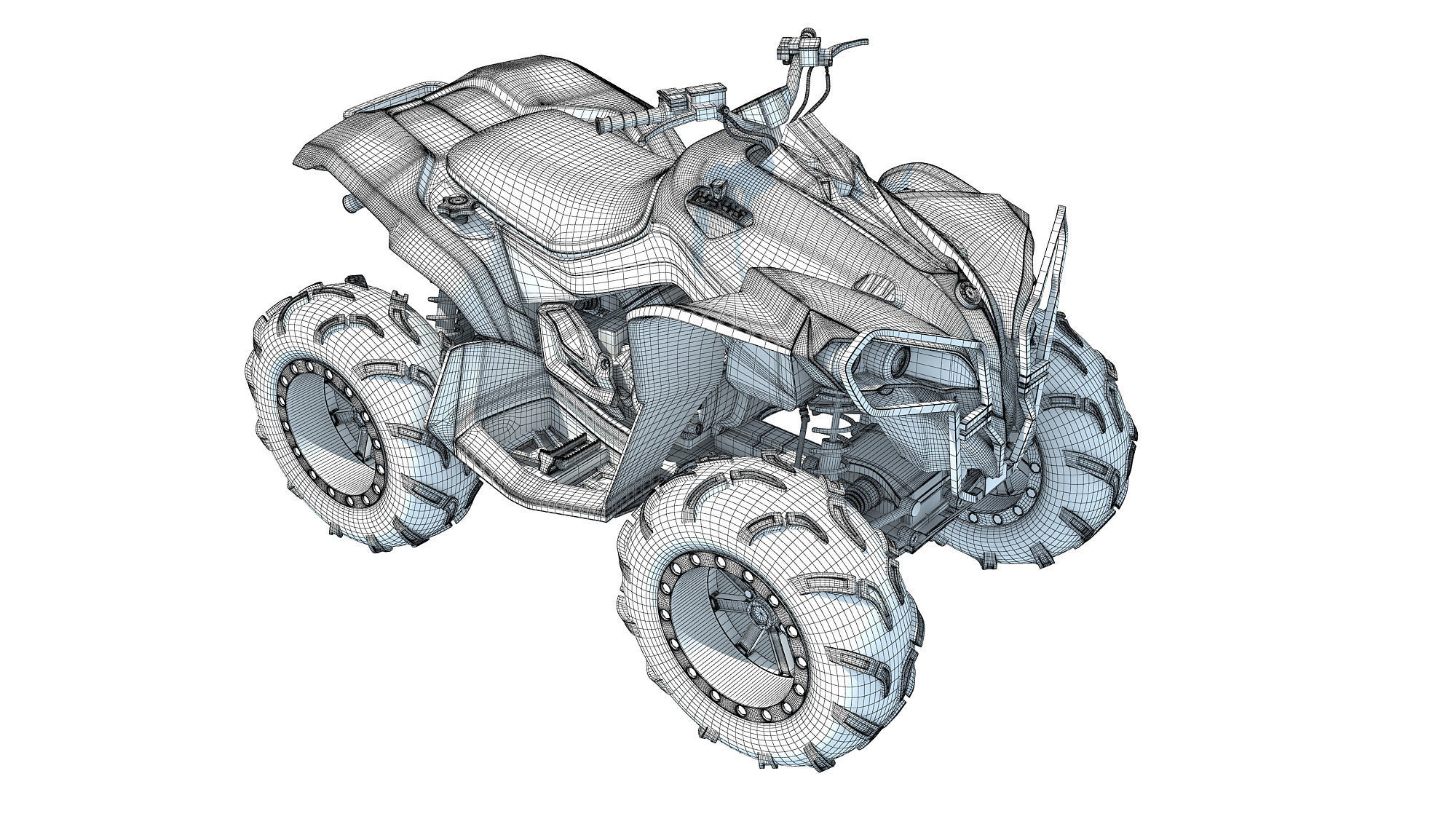 Generic ATV Vehicle 3D model_16