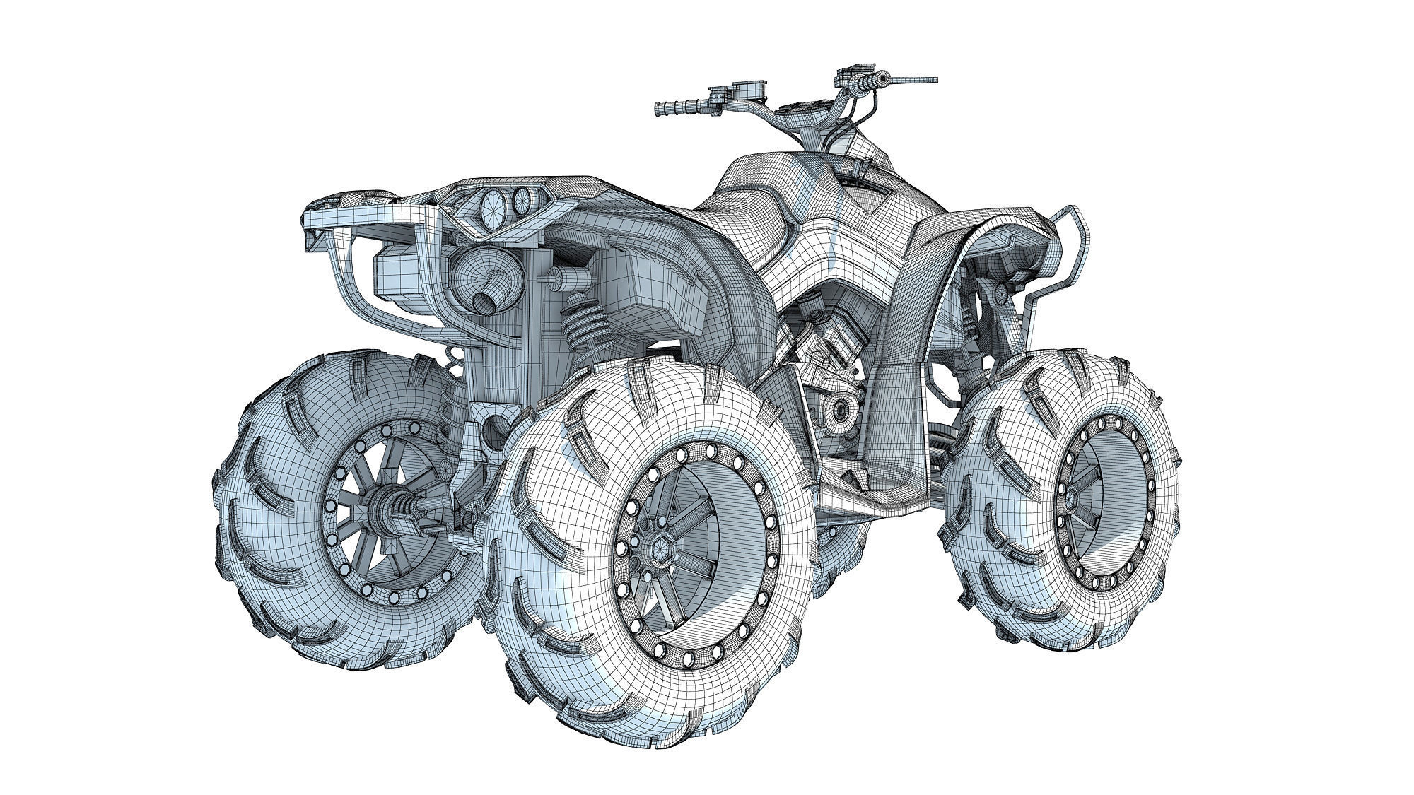 Generic ATV Vehicle 3D model_15