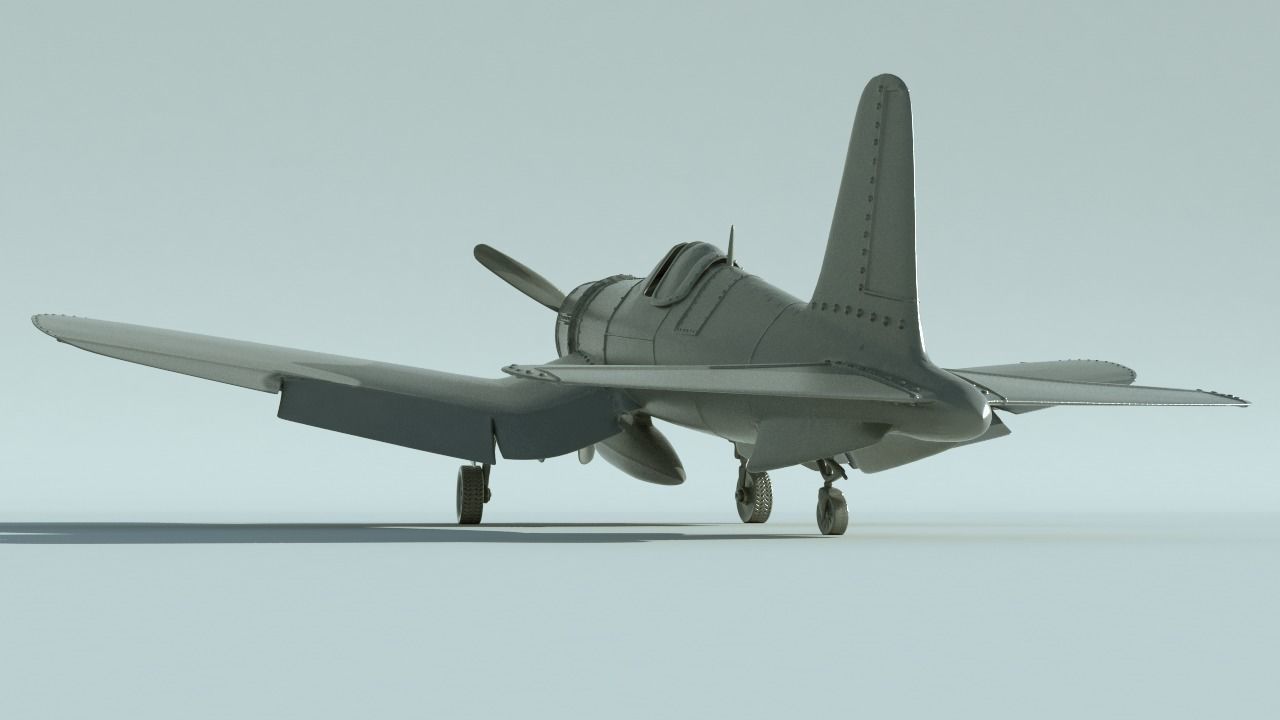 F4u Corsair for print 3D model 3D printable | CGTrader