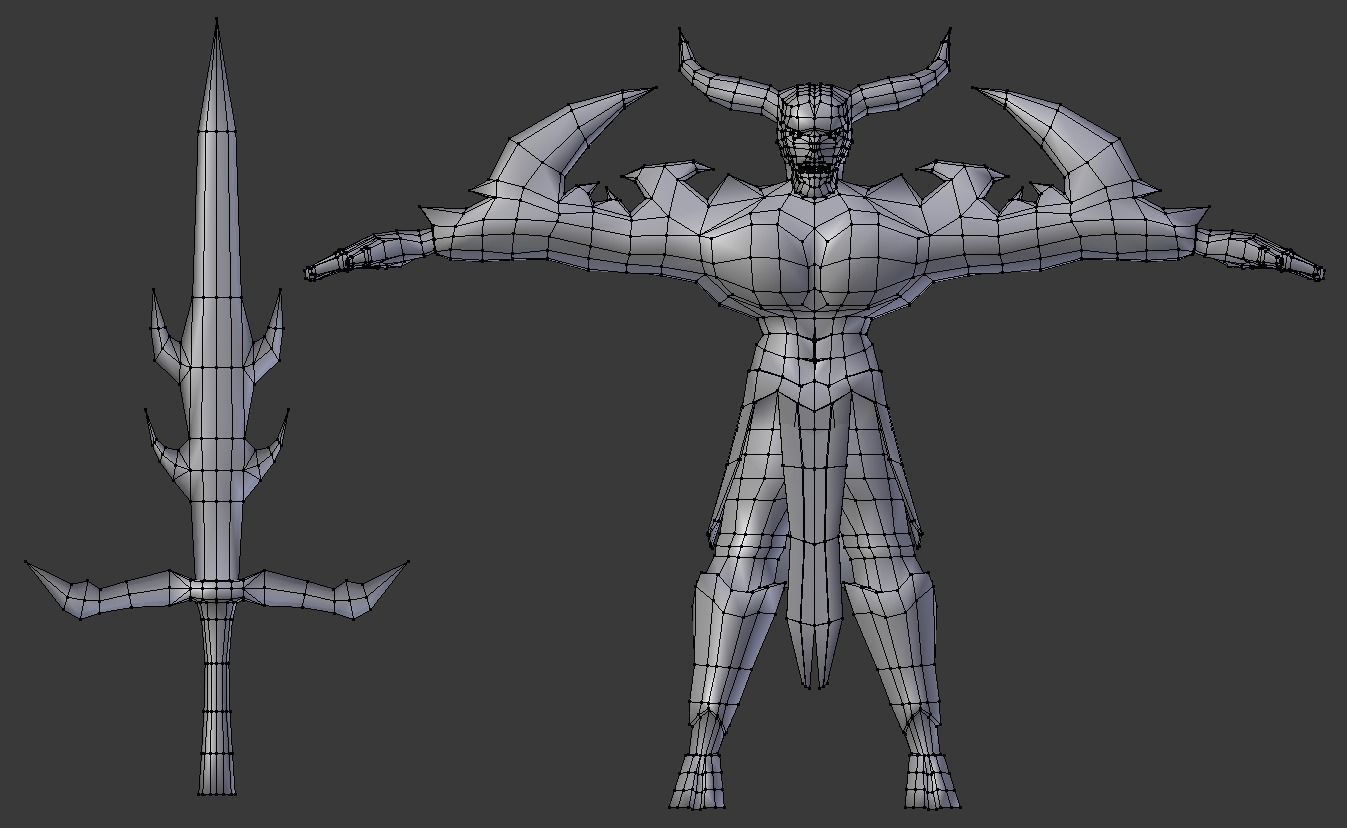 Hell Squad Low-poly 3D model_24