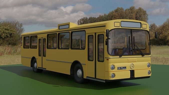 Autobus Mercedes-Benz 0305 Low-poly 3D model