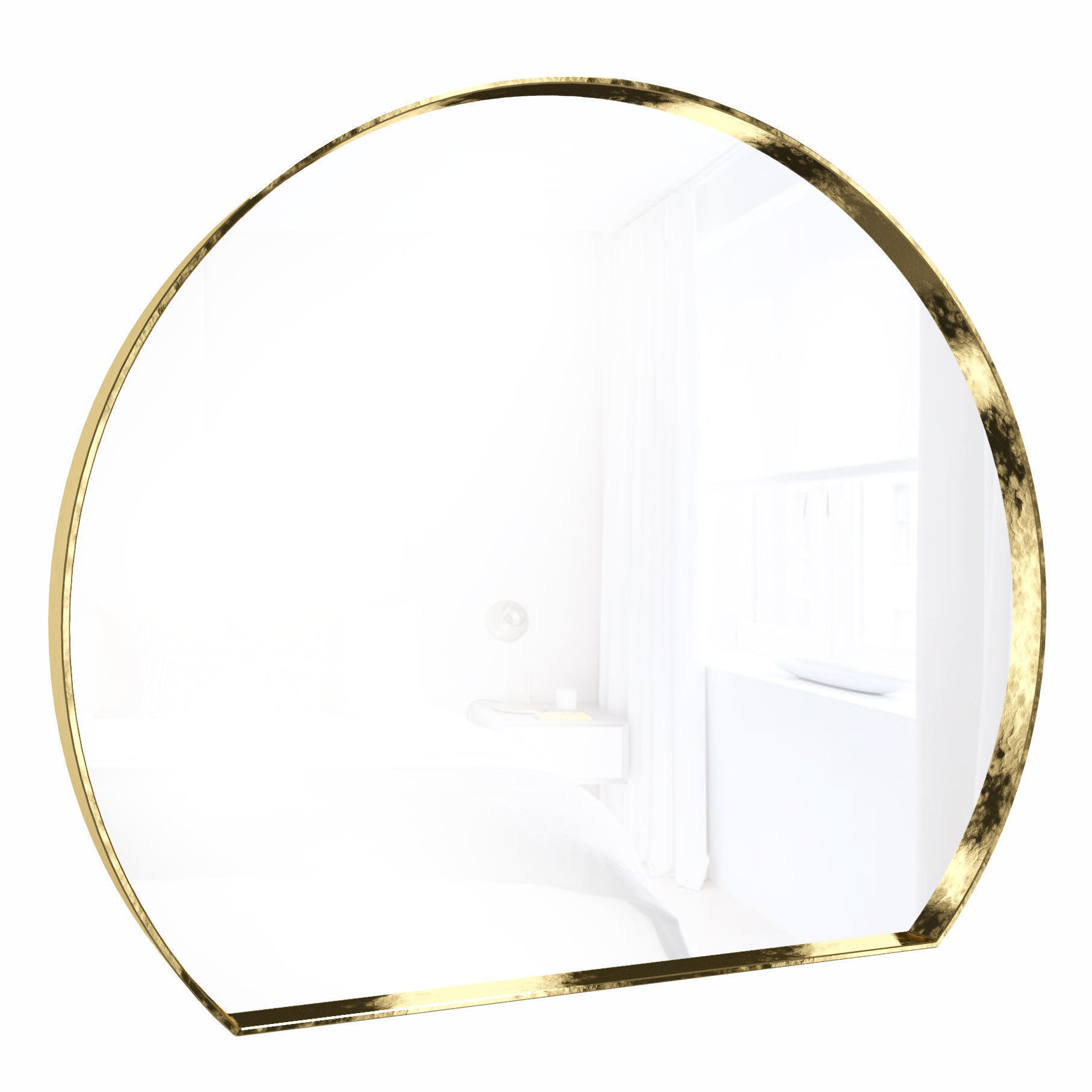 Geometric mirror of irregular shape 3D model_1