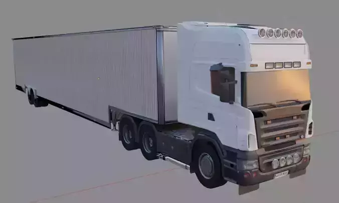 Truck with trailer