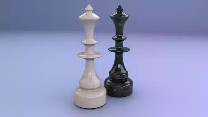  Chess Piece - Queen 3D model