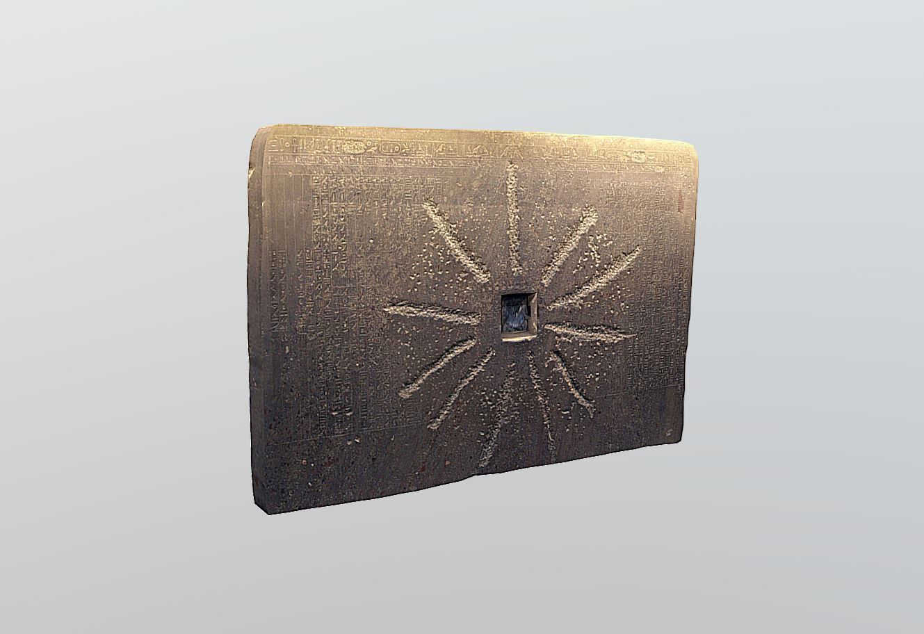 Shabaka Stone - Ancient Egypt Low-poly 3D model_1