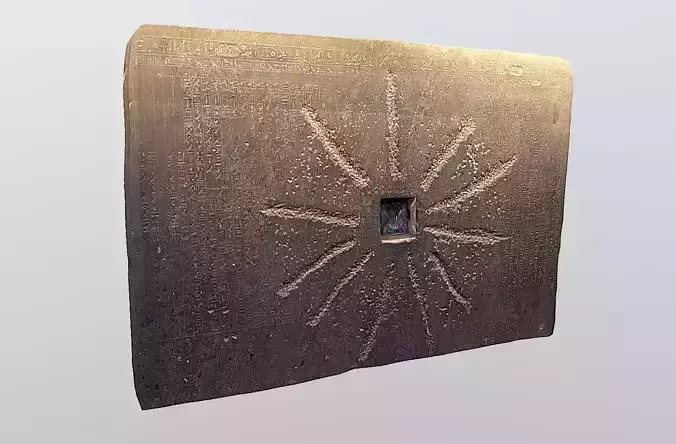 Shabaka Stone - Ancient Egypt Low-poly 3D model