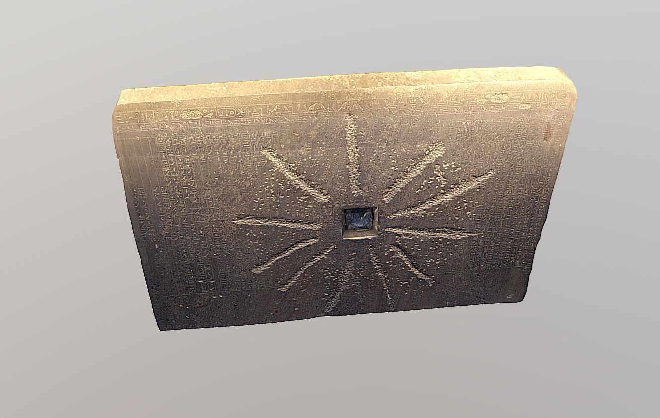 Shabaka Stone - Ancient Egypt Low-poly 3D model_2