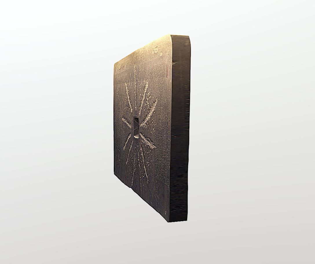 Shabaka Stone - Ancient Egypt Low-poly 3D model_4
