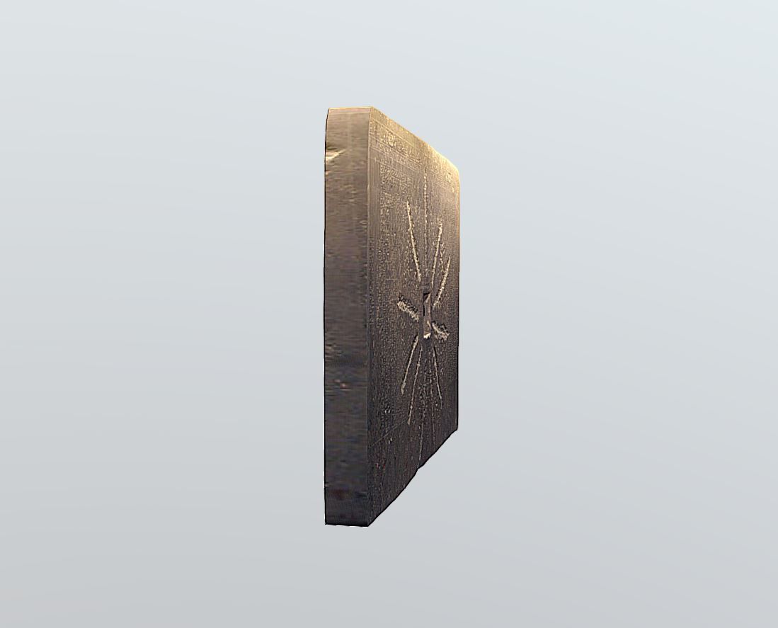 Shabaka Stone - Ancient Egypt Low-poly 3D model_7